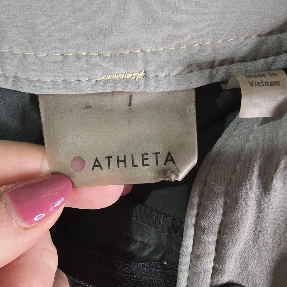 Athleta Charcoal Tennis Skort with Pleats, Size 0 - Picture 6 of 7
